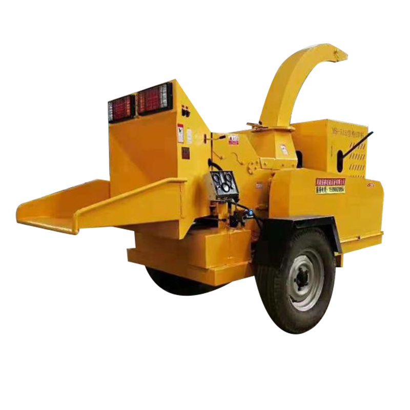 Best Selling Small Mobile Tree Branch Shredder Household Mini Version Diesel Powered Grass And Wood Shredder Chipper