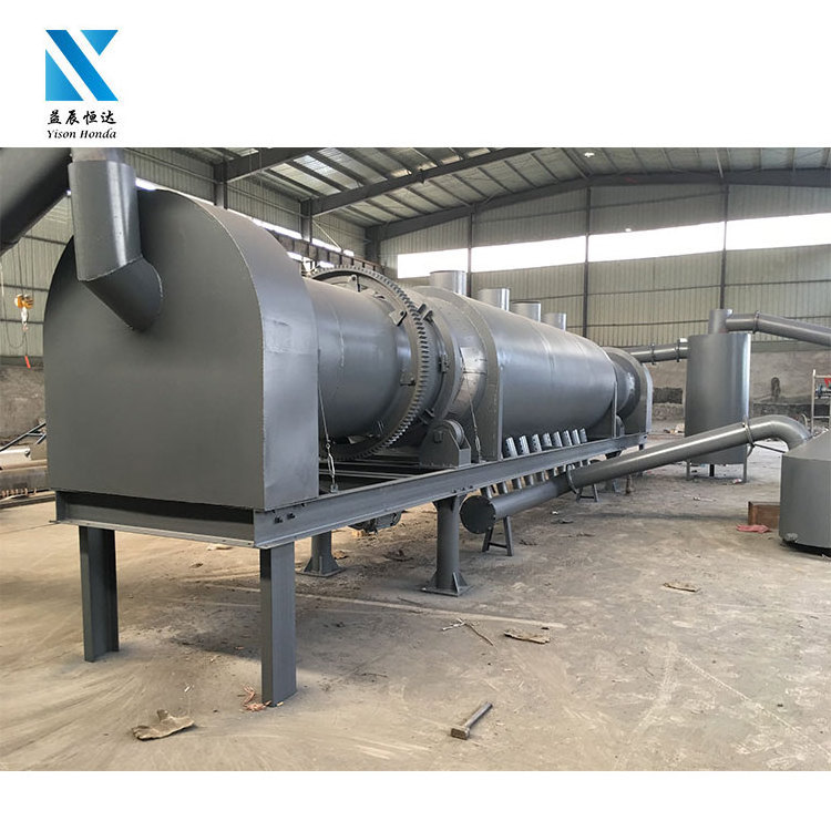 Factory supply rotary kiln for charcoal making machinery