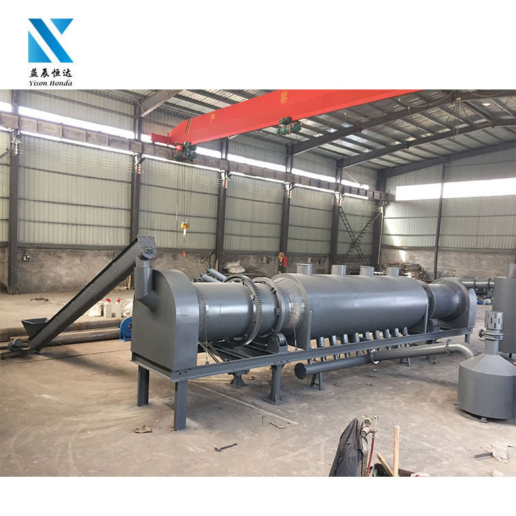 Factory supply rotary kiln for charcoal making machinery