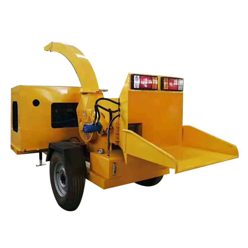 Best Selling Small Mobile Tree Branch Shredder Household Mini Version Diesel Powered Grass And Wood Shredder Chipper