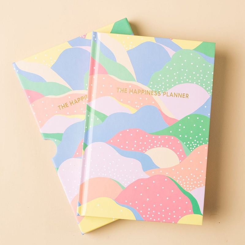 Custom logo private label daily goals planner and journal