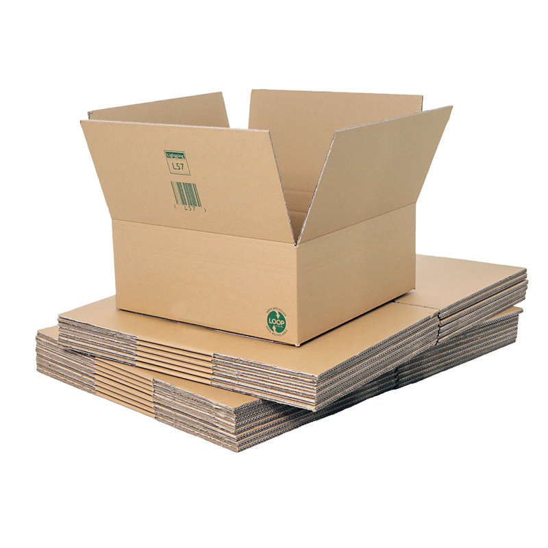 Custom printing double wall cardboard biodegradable corrugated heavy duty medium shipping boxes bulk carton from china