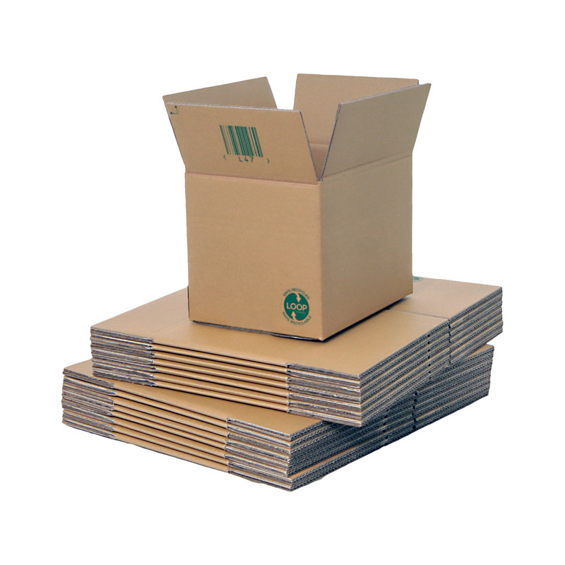 Custom printing double wall cardboard biodegradable corrugated heavy duty medium shipping boxes bulk carton from china