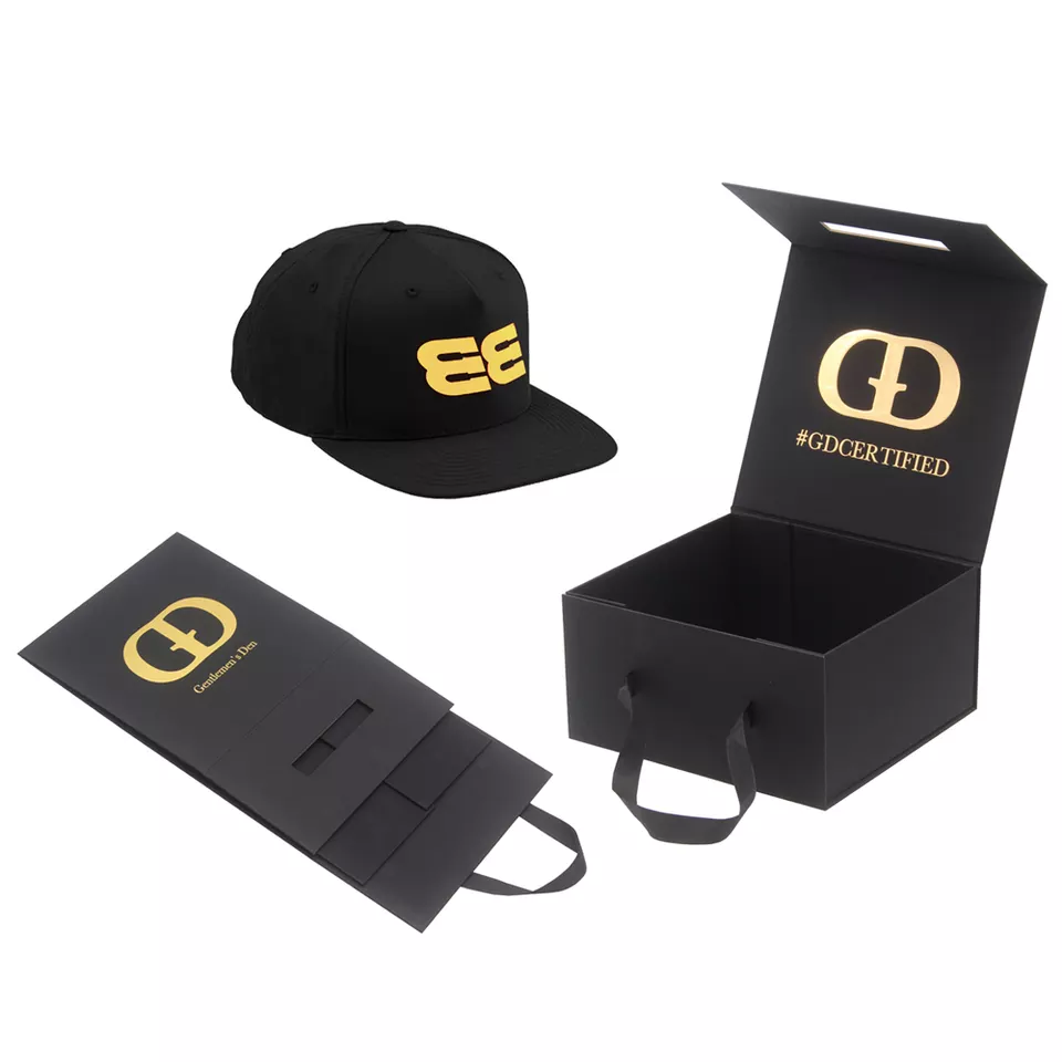 Custom wholesale cartwheel cloche hat cap box gentleman fedoras storage baseball packaging box for hat