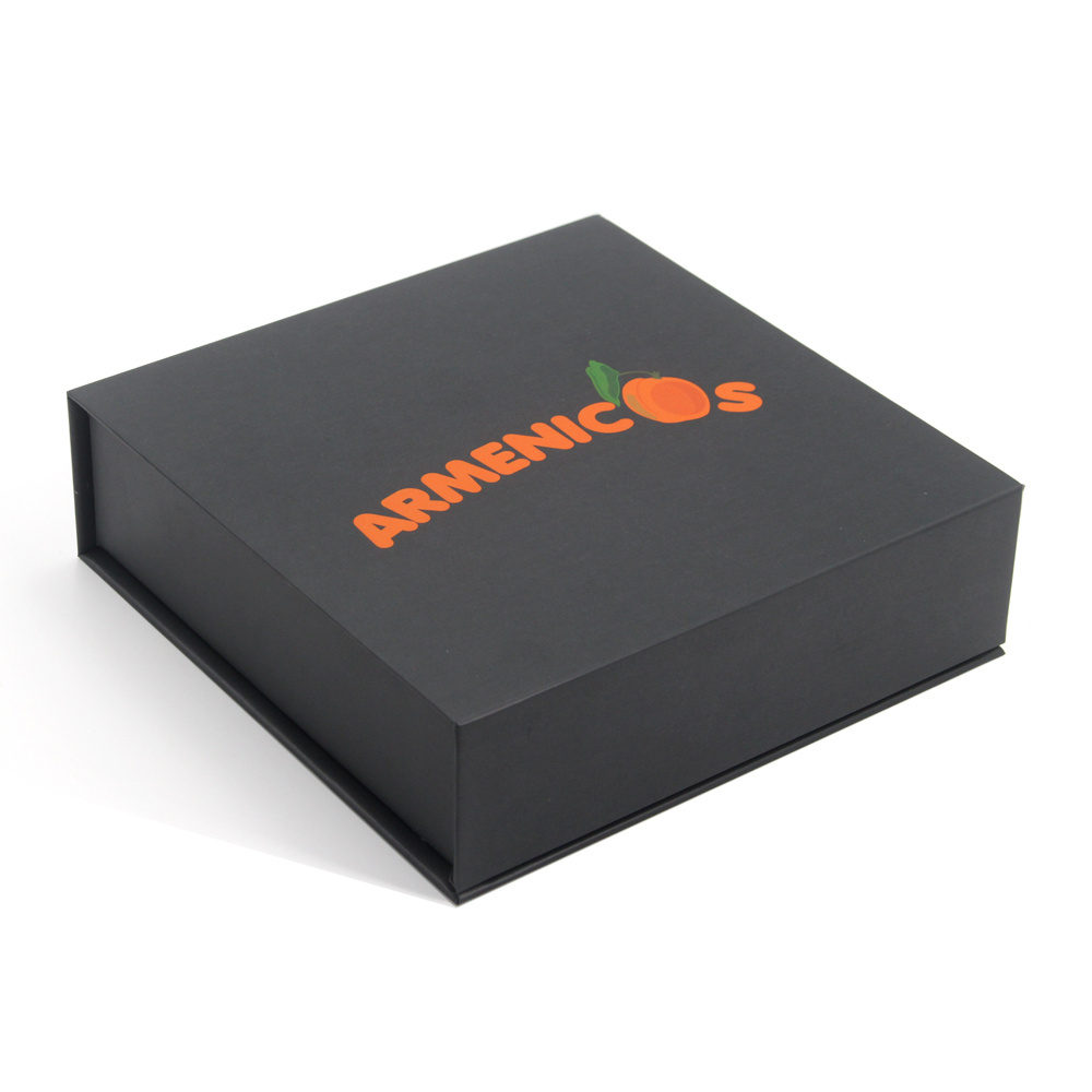 Custom Logo Large Square Flip Top Magnetic Lock Rigid Box With Magnetic Closure