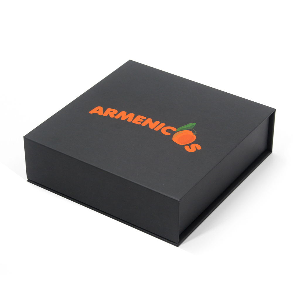 Custom Logo Large Square Flip Top Magnetic Lock Rigid Box With Magnetic Closure