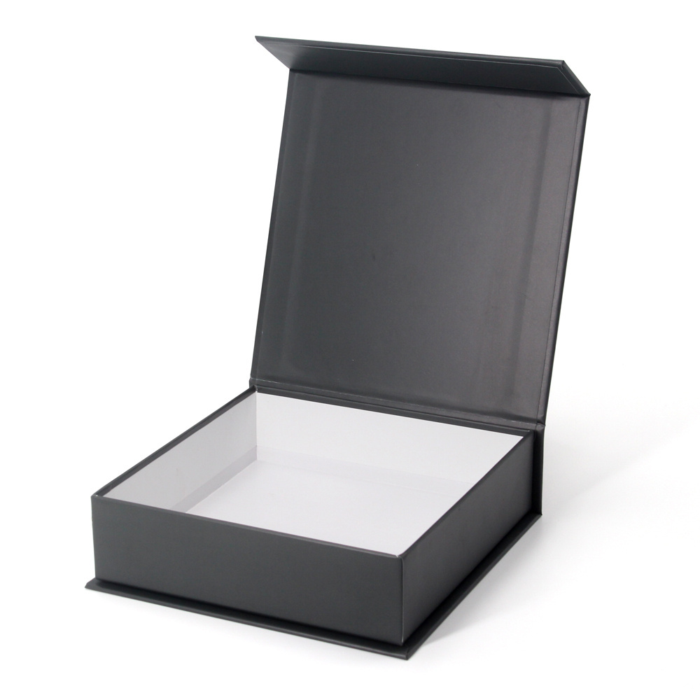 Custom Logo Large Square Flip Top Magnetic Lock Rigid Box With Magnetic Closure