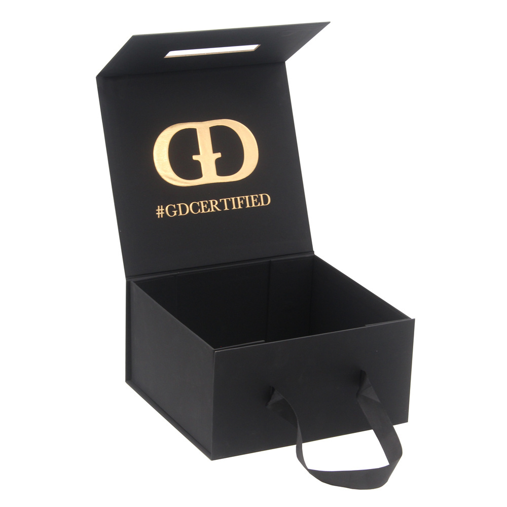 Custom Luxury Magnetic Hat Gift Shipping Box collapsible hat Packaging Box For Hat