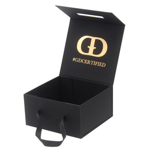 Custom Luxury Magnetic Hat Gift Shipping Box collapsible hat Packaging Box For Hat