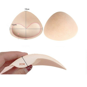 2cm thick push up sexy swimsuit dress insert push up open cup bra pads cups