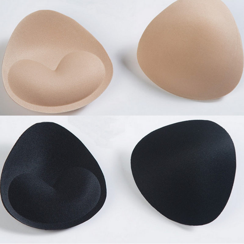 2cm thick push up sexy swimsuit dress insert push up open cup bra pads cups