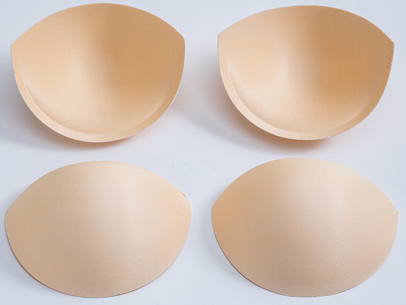 Sportswear inserts molded half circle bra cup pad push up cup padding bra for swimwear