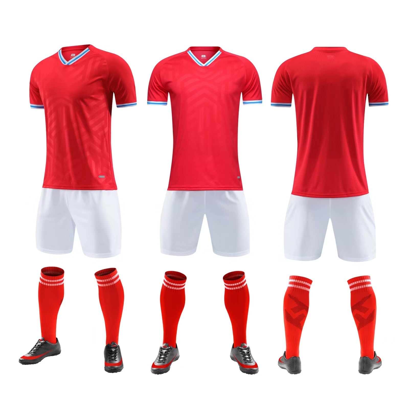 Cheap high quality dark red custom blank sport wear soccer football uniforms full set soccer jersey in soccer wear