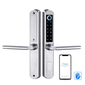 Waterproof Outdoor Gate Lock Smart Fingerprint TTLOCK APP Keyless Electronic Door Lock for Aluminum Door/Iron Gate