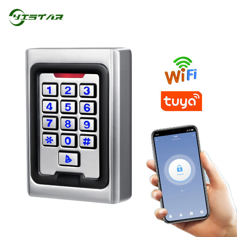 K5 WIFI TUYA APP Metal Keypad RFID Card Door Access Control System Standalone RFID Card Access Controller Door Entry