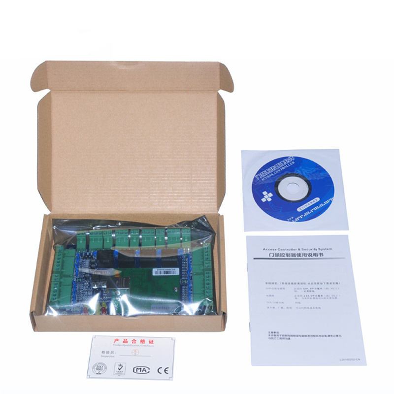 TCP/IP Ethernet Access Control Board 1 2 4 Door Compatible with All RFID Card Reader WG26 Network Door Access Controller