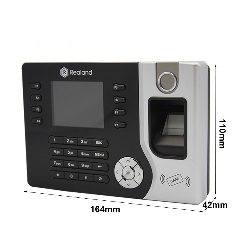 Realand Biometric Fingerprint Time Attendance System Clock Recorder Employee Recognition Recording Device Electronic Machine