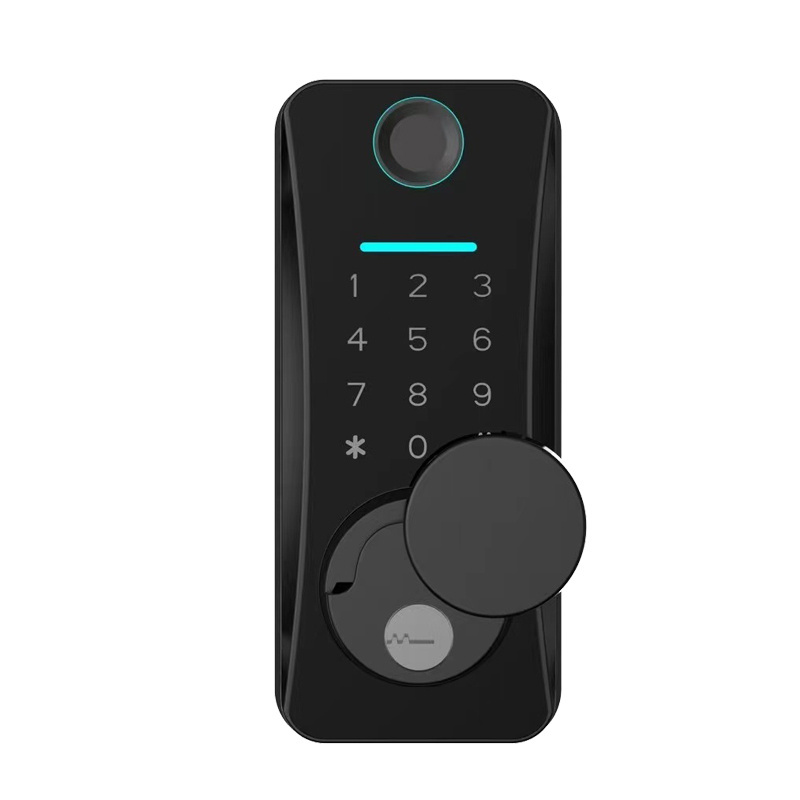 Biometric Keyless Entry TUYA APP Digital Keypad Fingerprint Door Lock Smart Deadbolt Locks US Standard Home Security