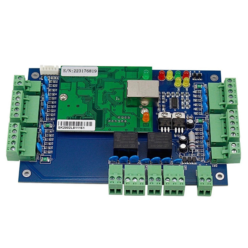 TCP/IP Ethernet Access Control Board 1 2 4 Door Compatible with All RFID Card Reader WG26 Network Door Access Controller