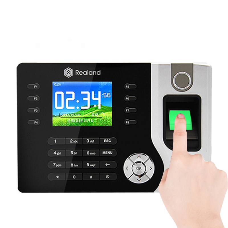 Realand Biometric Fingerprint Time Attendance System Clock Recorder Employee Recognition Recording Device Electronic Machine