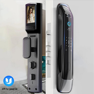 Mobile Phone WIFI Unlock Keyless Unlocking With Camera Video Biometric Fingerprint Electric Deadbolt Smart Door Lock For Home