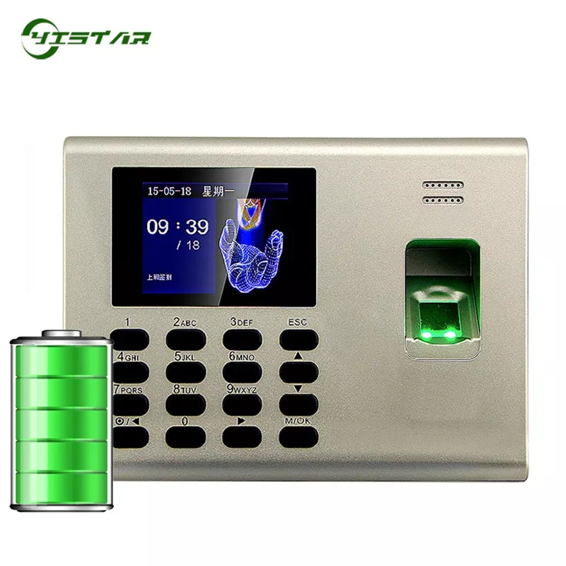 K40 With Built-in Battery Fingerprint Time Attendance Machine Biometric Fingerprint Time Attendance and access control