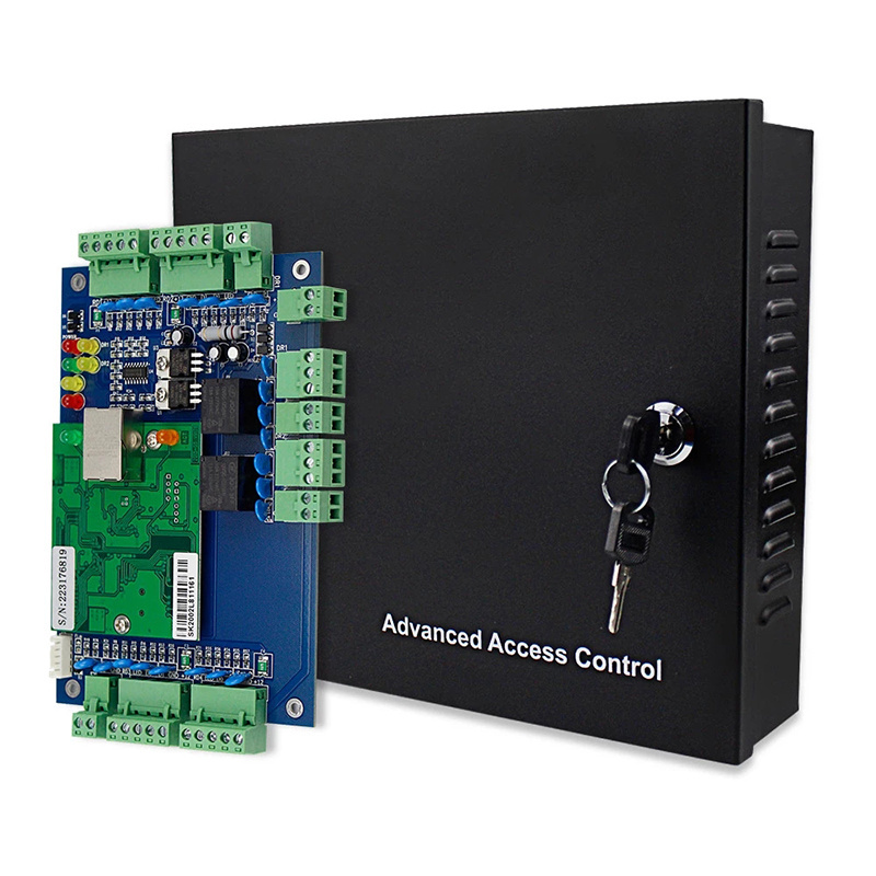 TCP/IP Ethernet Access Control Board 1 2 4 Door Compatible with All RFID Card Reader WG26 Network Door Access Controller