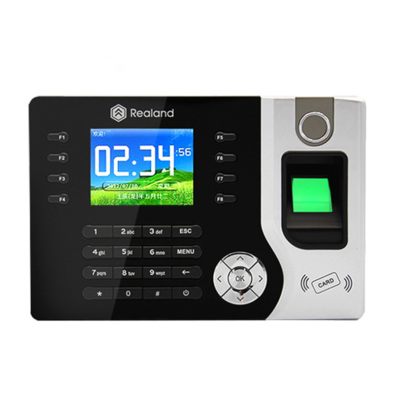 Realand Biometric Fingerprint Time Attendance System Clock Recorder Employee Recognition Recording Device Electronic Machine