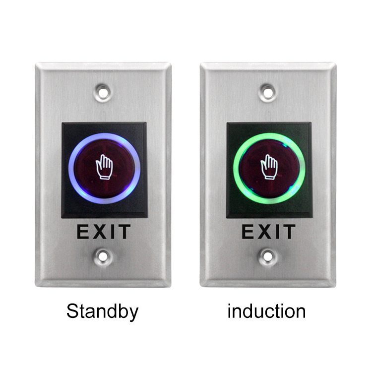 remote control Smart IR Sensor Push Buttons No Touch Infrared Door Exit Push Release Button Switch for Access Control system