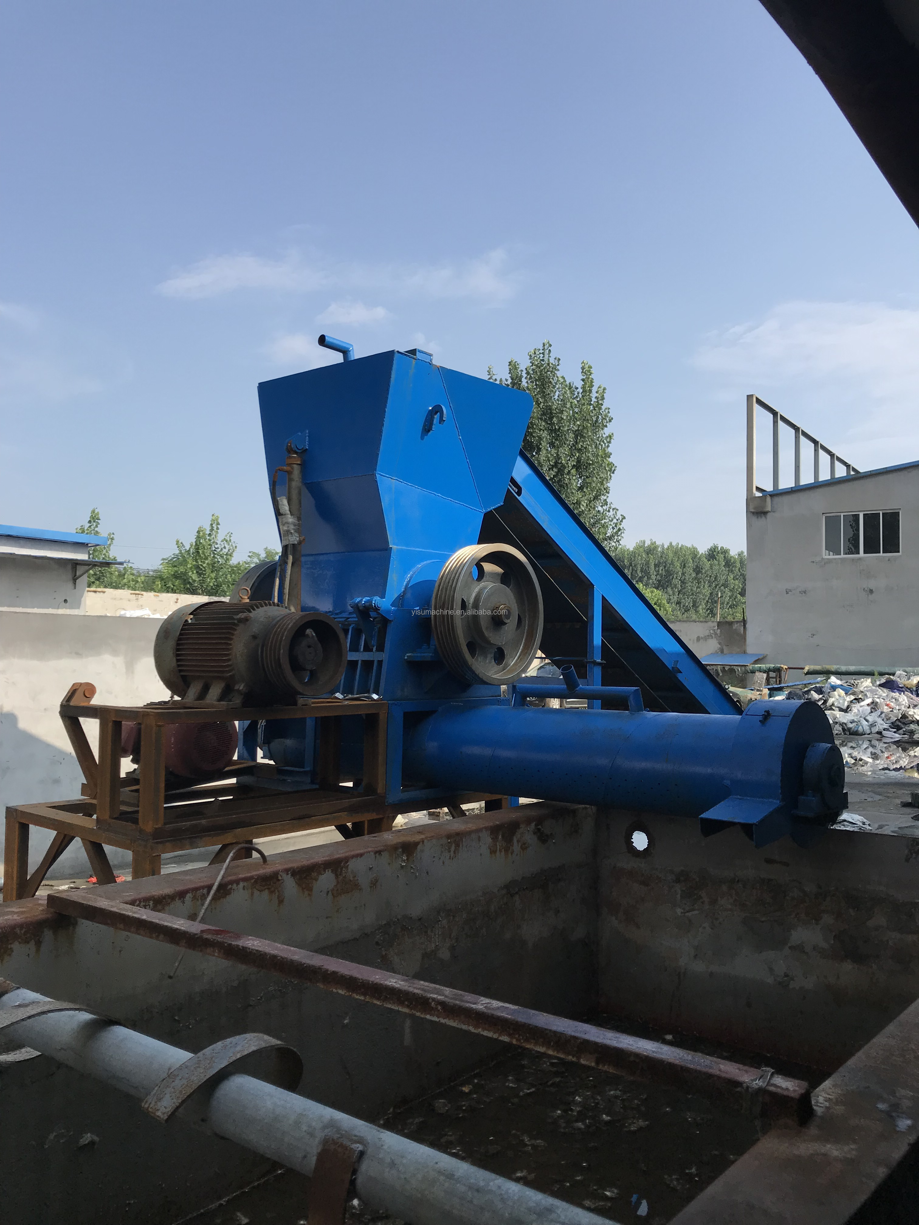 recycling line ldpe pp plastic melter recycling plastic pipe bottle manufacturing glass making machine price