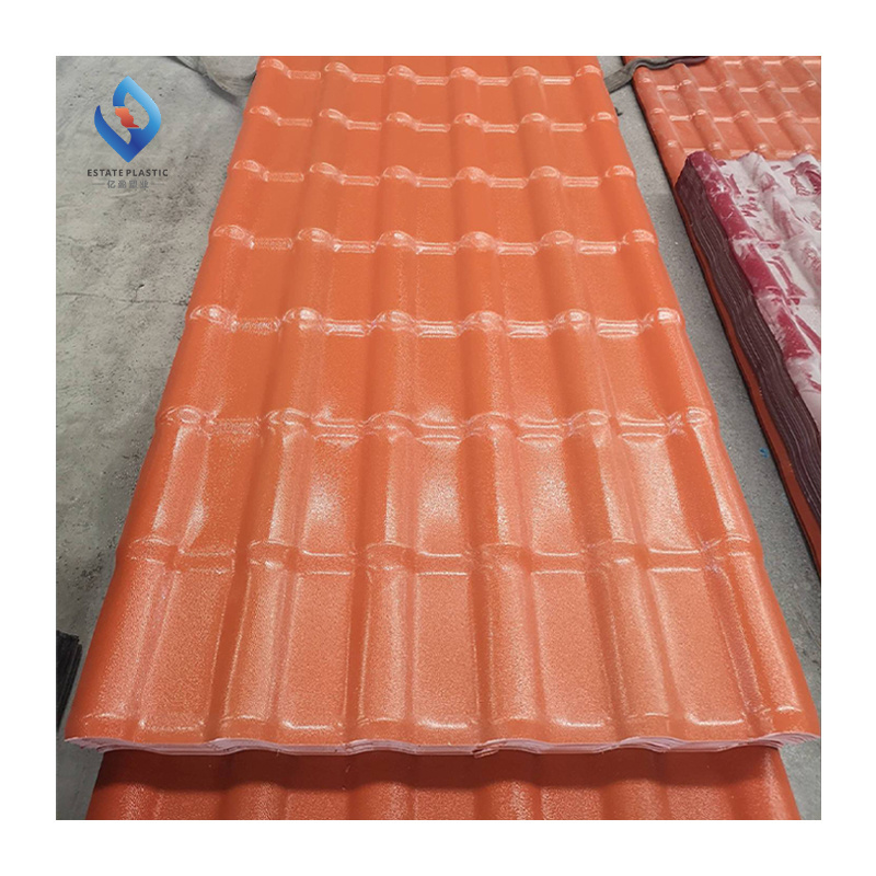 Estate Low Price UPvc Roofing Tiles Sheet 4-Layer ASA Synthetic Resin Roof Tile