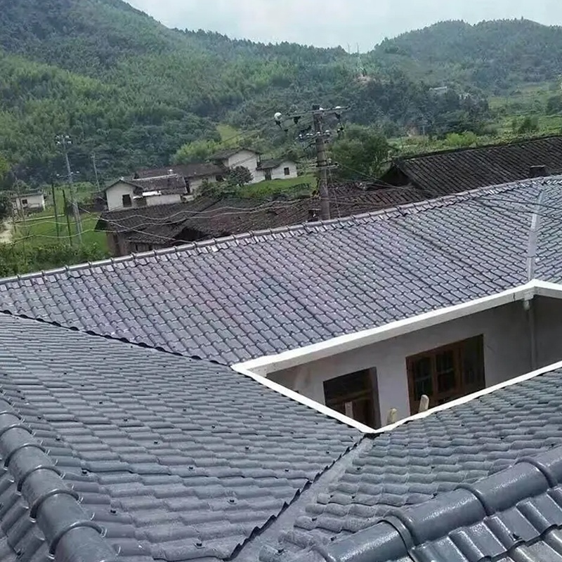 Estate Low Price UPvc Roofing Tiles Sheet 4-Layer ASA Synthetic Resin Roof Tile