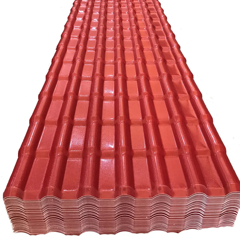 Estate Corrugated Plastic roofing material Spanish R1050 ASA PVC Roof Tiles Synthetic Resin Roof Sheet