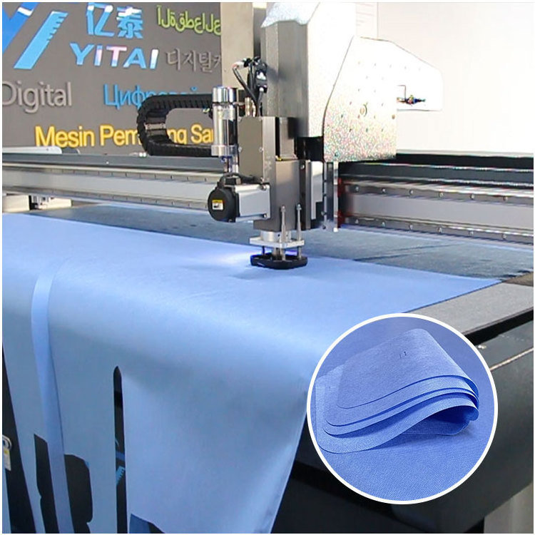 YT Automatic CNC Digital Oscillating Knife Fabric Textile Cloth Garment Apparel Cutting Machine