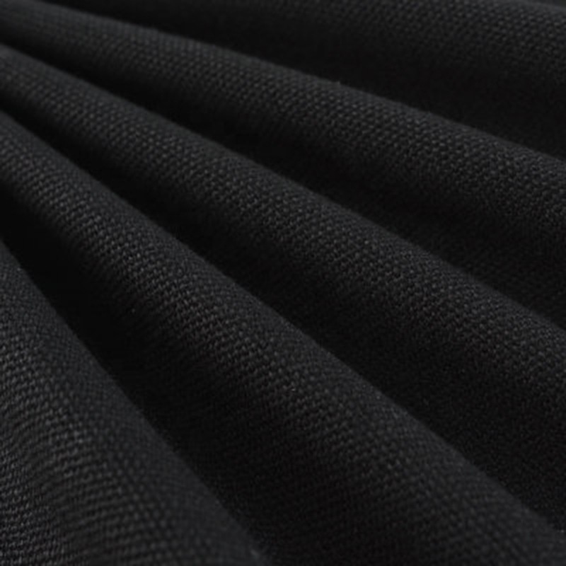 black 12oz 12 oz  polyester cotton canvas fabric for tent shoes bags making