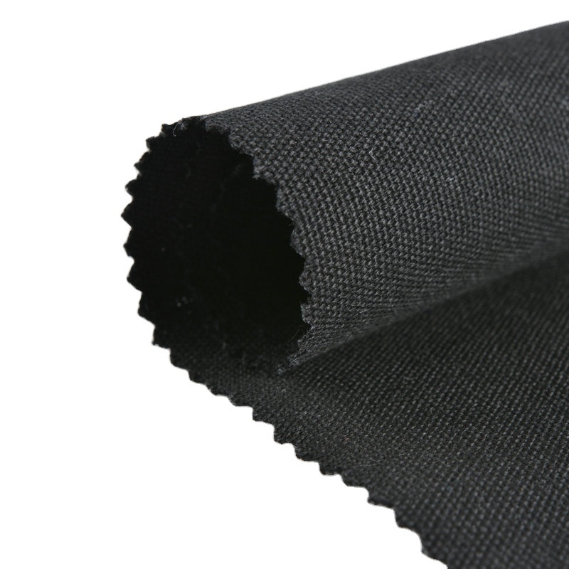 black 12oz 12 oz  polyester cotton canvas fabric for tent shoes bags making