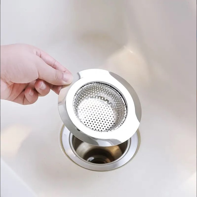 Sink Drains Kitchen Basket Strainer Steel Filter Stainless Steel Large 4.5