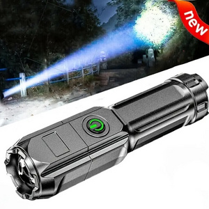 Powerful Zoomable Flashlight Outdoor Multi-functional Portable Home Small Flashlight Telescopic Zoom Light