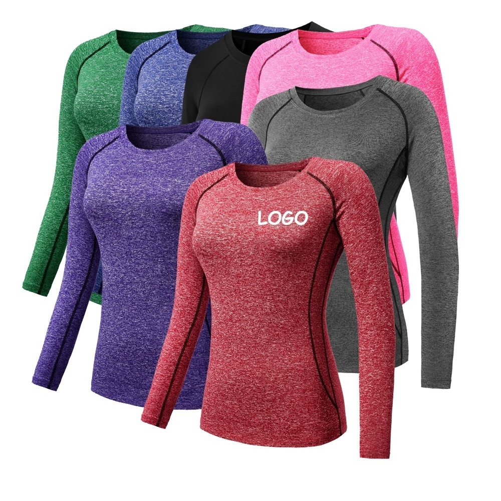 Custom Logo US Size High End Hollowed Yoga Wear Shirt Sports Fitness Finger Cots Tight Long Sleeves Women Yoga Top