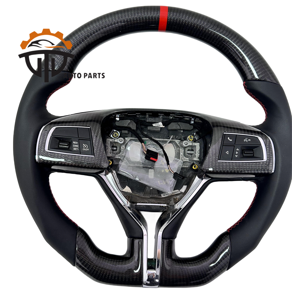 D Shape For  Maserati Ghibli  Glossy Carbon Fiber Steering Wheel