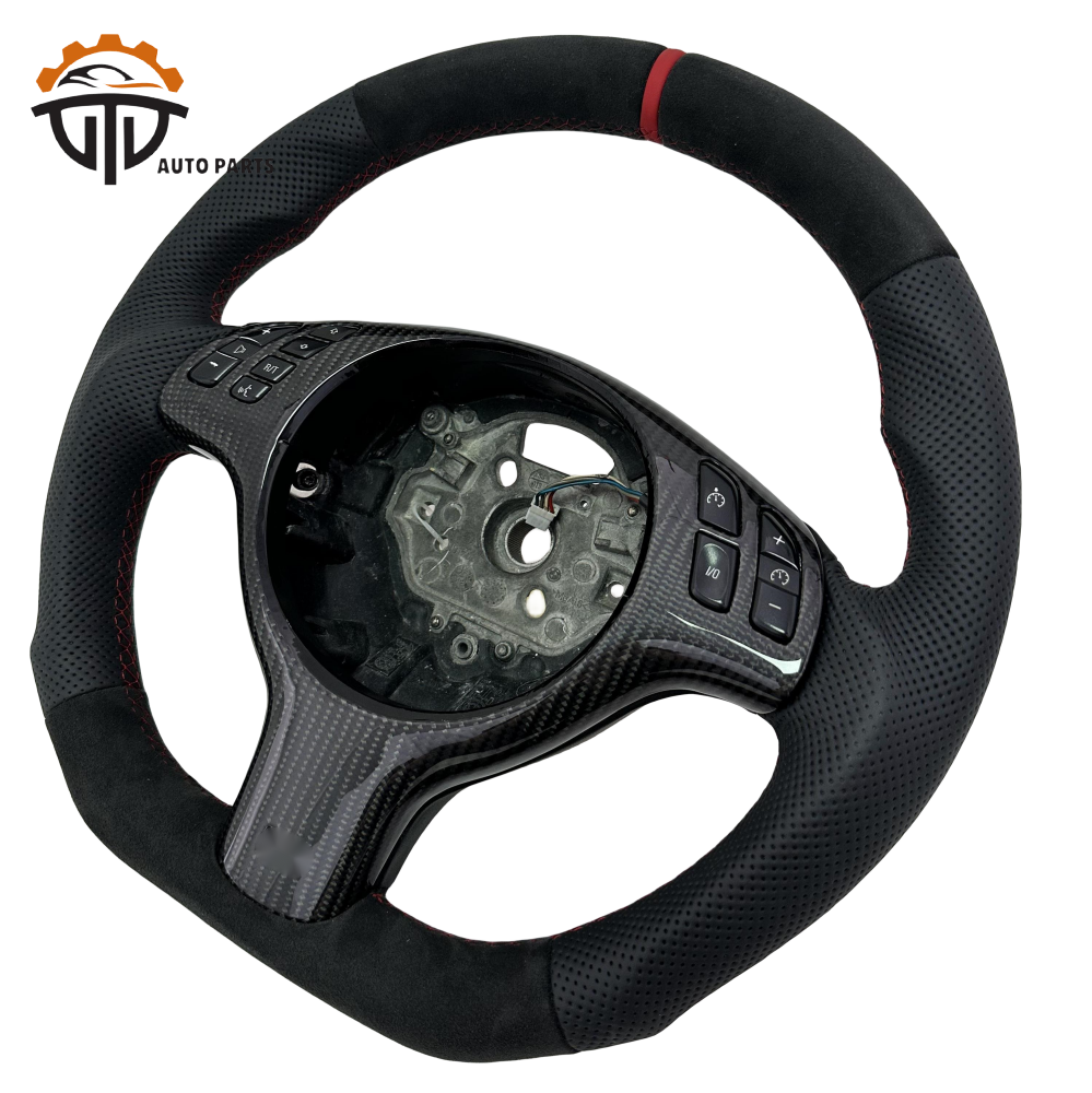 Replacement Racing Auto Parts  for BMW E46 3 Series Real Carbon Fiber Steering Wheel