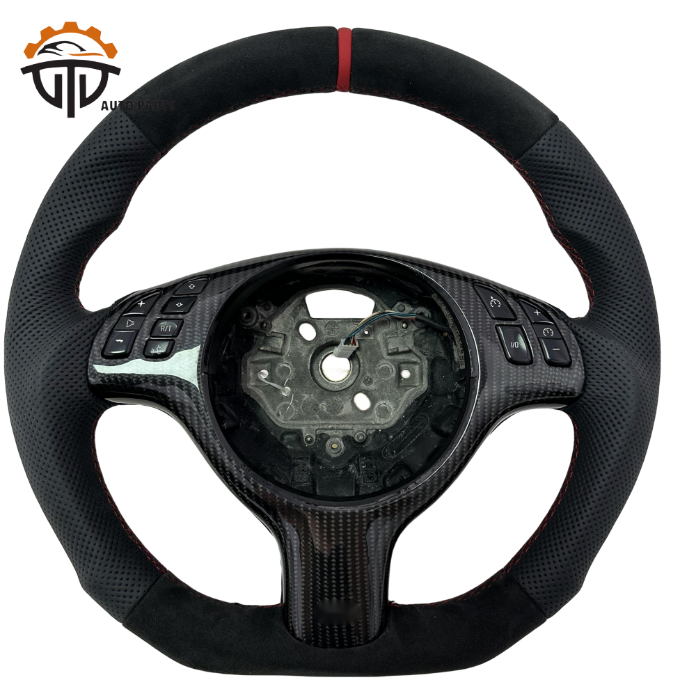 Replacement Racing Auto Parts  for BMW E46 3 Series Real Carbon Fiber Steering Wheel