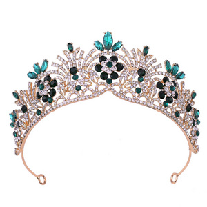 High Quality Bridesmaid Tiaras for Bride Girls Contoured Diadem Pageant Crown Cheap Tiara