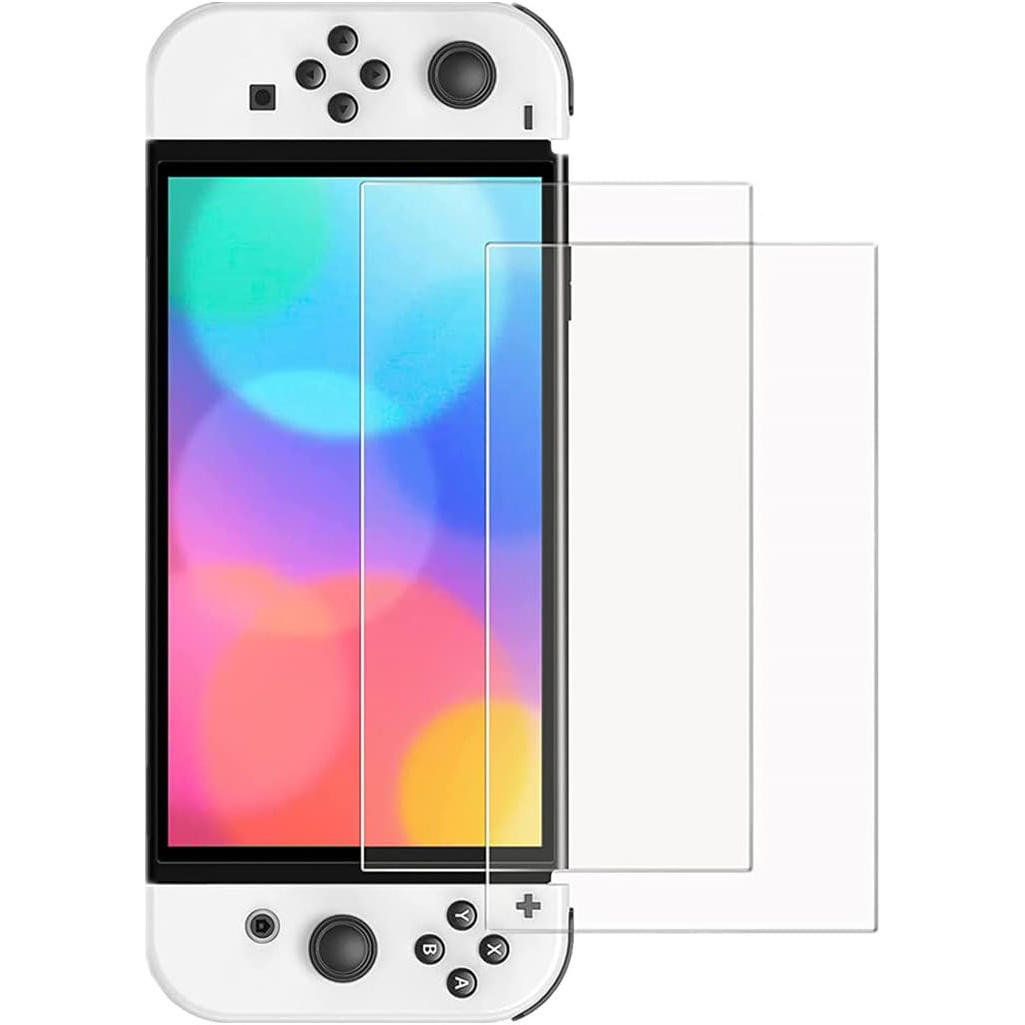 Crystal Clear Transparent Tempered Glass For Nintendo Switch Oled Lite Screen Protector Anti Scratch Bubble Free