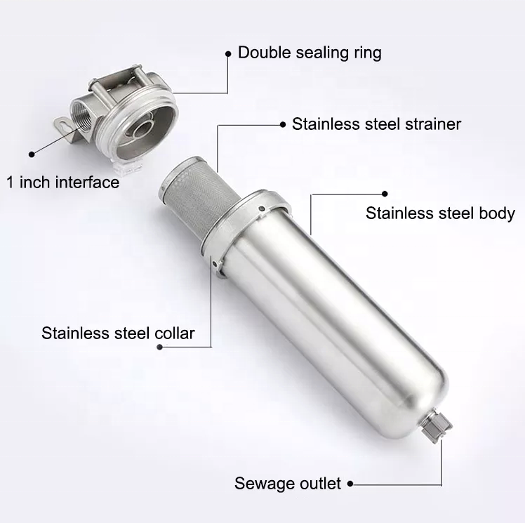 5 10 20 inch Stainless steel ss 316 304 Precision cartridge water filter housing