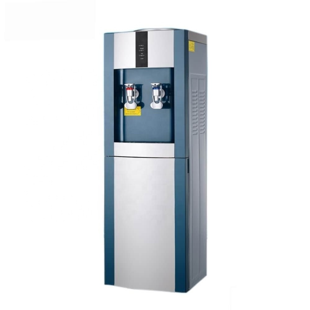 New arrival hot and cold compressor water floor standing water dispenser with mini fridge refrigerator