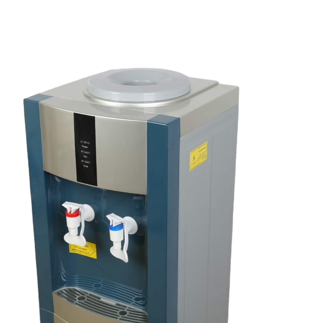 New arrival hot and cold compressor water floor standing water dispenser with mini fridge refrigerator