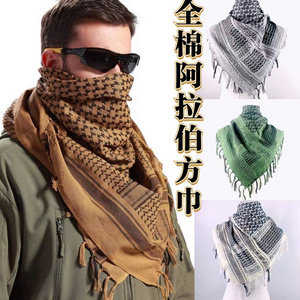 Cotton Arab Turban Camouflage Special Forces Jacquard Scarf Arabian Square CS Outdoor Scarf