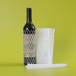 White Plastic Pe Protective Tube Net Plastic Protective Mesh Sleeve Net For Tube Bottle