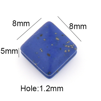 Wholesale Seed Accesory Stone Selected Nature Cube Lapis Lazuli Bead For Jewelry Making